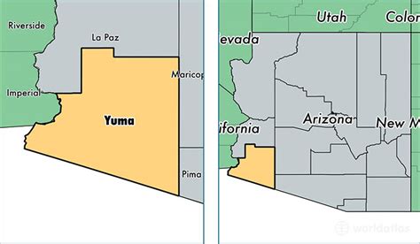 map of yuma county az.